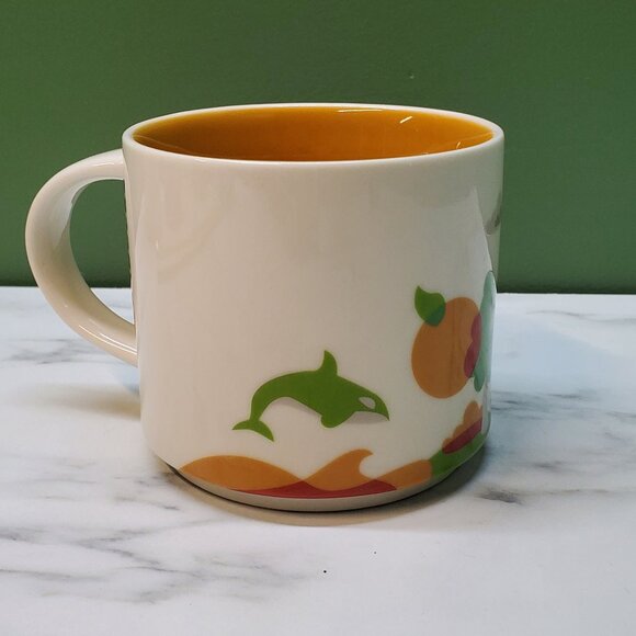 Starbucks You Are Here Orlando Coffee Mug Orange - Picture 3 of 9